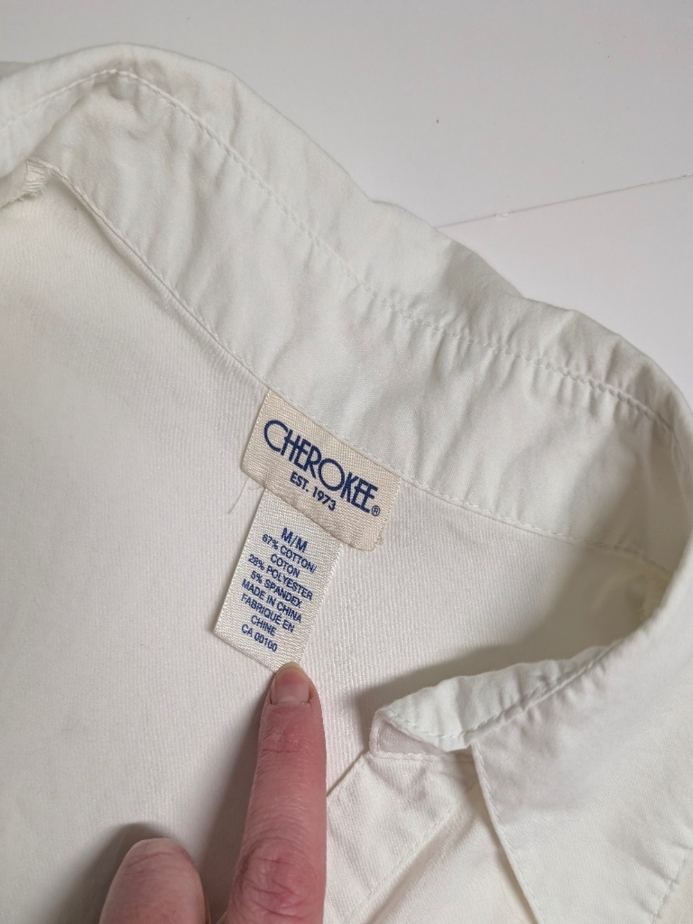 Cherokee White Khaki Midi Dress Size Medium Semi Formal Summer - Picture 3 of 14